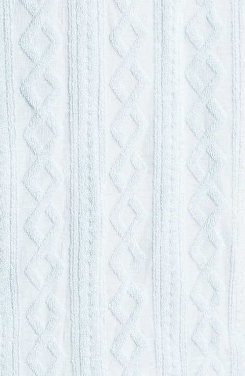 Rails Maverick Textured Knit Camp Shirt In Coastal Blue