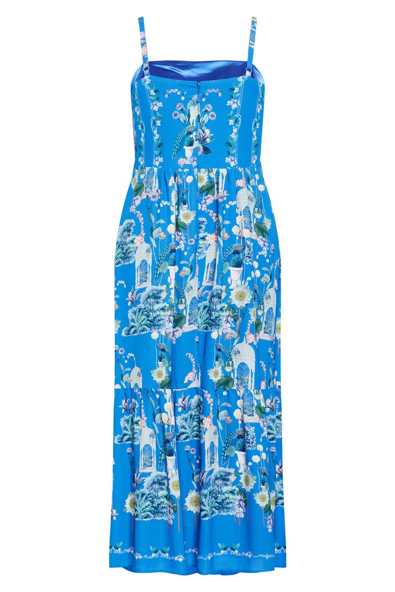 Molly Floral Midi Sundress, Alternate, color, BLUE