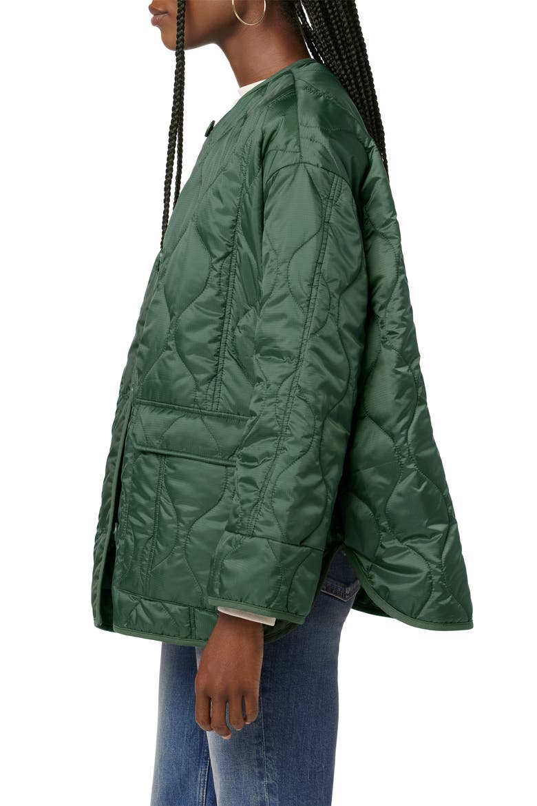 Oversize Quilted Liner Jacket, Alternate, color, RIFLE GREEN