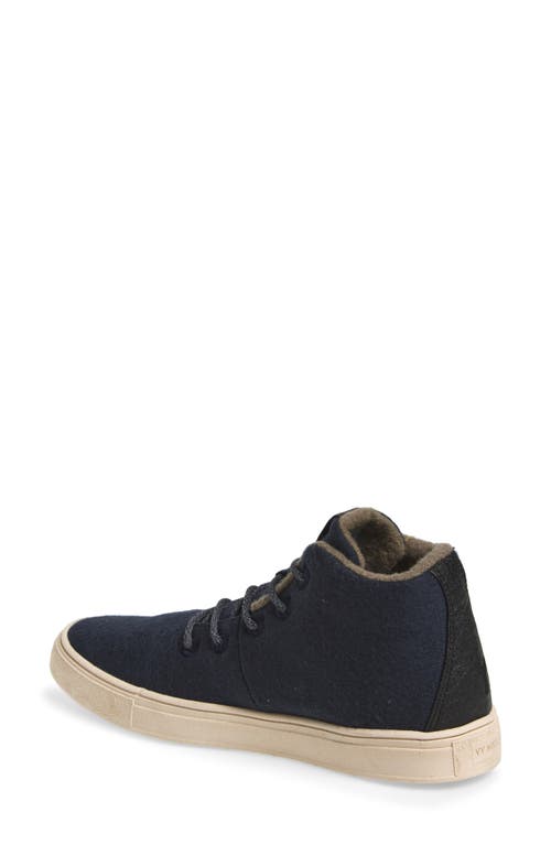 Yy Nation Alto Water Resistant Wool Blend High Top Sneaker In Sky Captain/natural