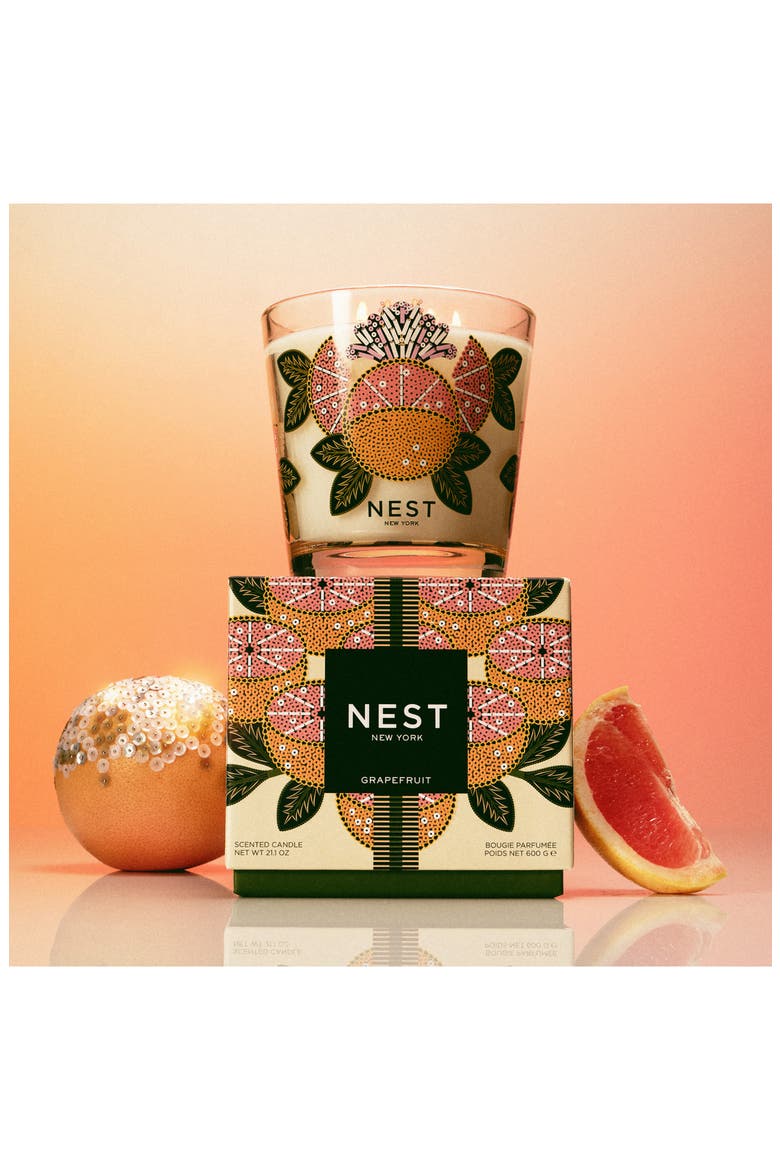 Grapefruit Decorative Candle, Alternate, color, NO COLOR