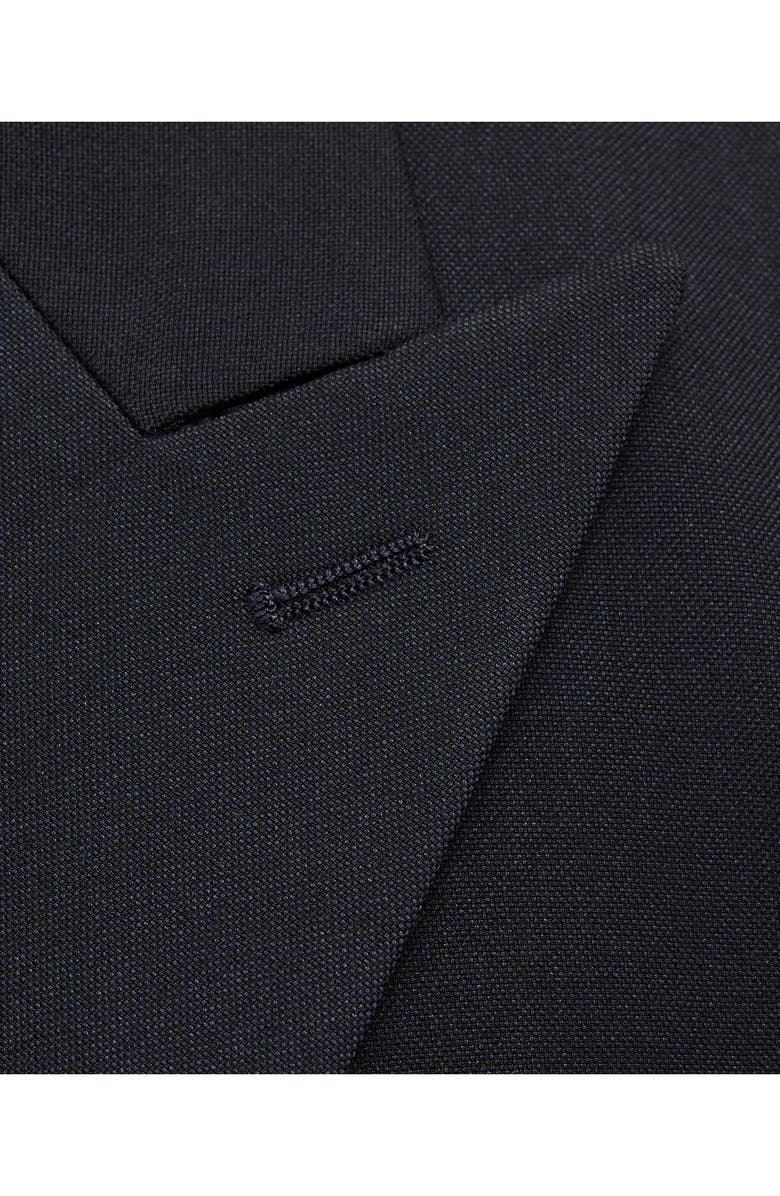 MANGO Monaco Slim Fit Double Breasted Blazer, Alternate, color, Dark Navy