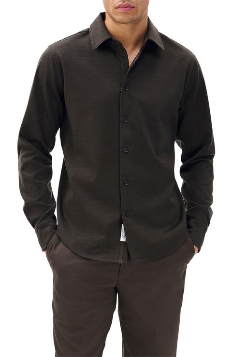 Tomlin Merino Wool Button-Up Shirt