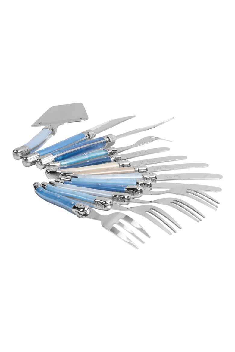13-Piece Laguiole Charcuterie Set, Alternate, color, BLUE