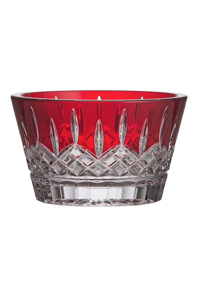 Lismore Red Crystal Bowl, Main, color, RED