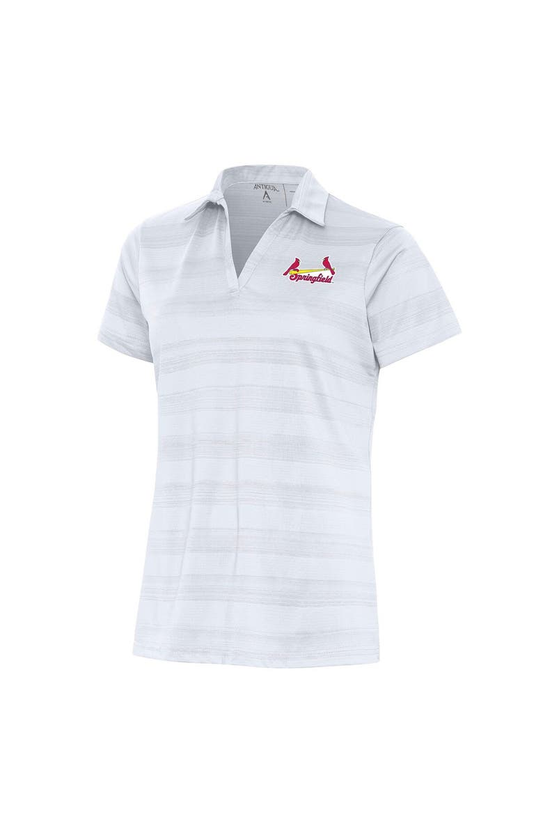 ANTIGUA Women's Antigua White Springfield Cardinals Compass Polo, Main, color, 