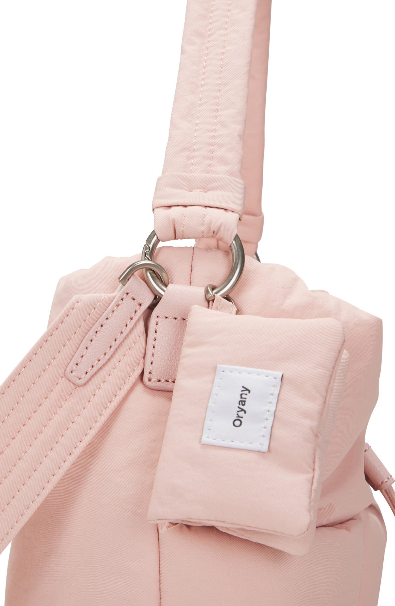 Oryany Small Pillow Nylon Bucket Bag, Alternate, color, Baby Pink