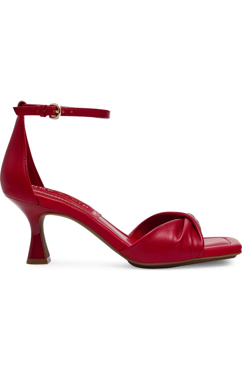 Anne Klein Jessie Ankle Strap Sandal, Alternate, color, Red Smooth