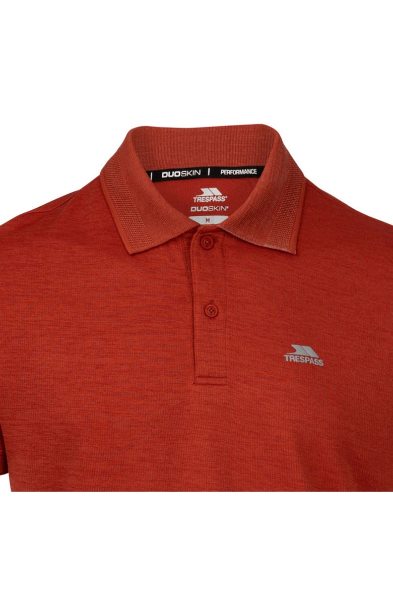Mckay Active Polo Shirt, Alternate, color, Burnt Sienna Marl