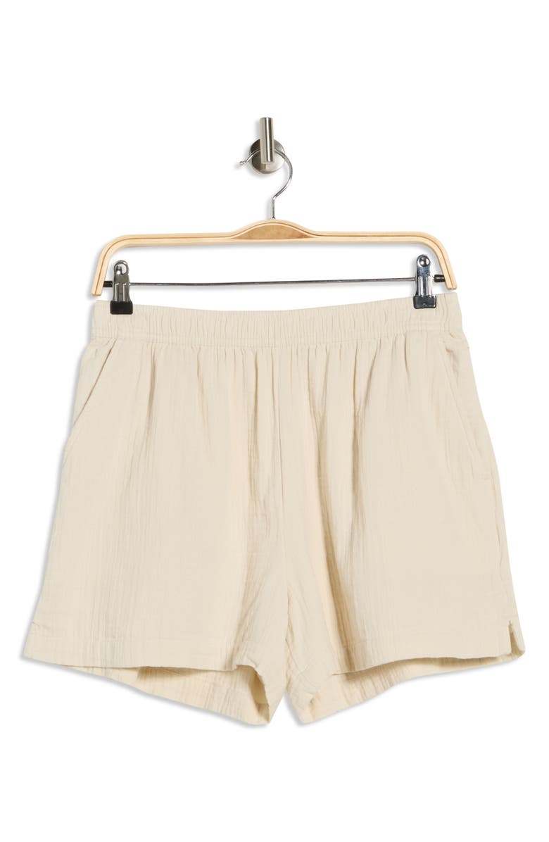 Caslon<sup>®</sup> Cotton Gauze Shorts, Alternate, color, Beige Rainy Day