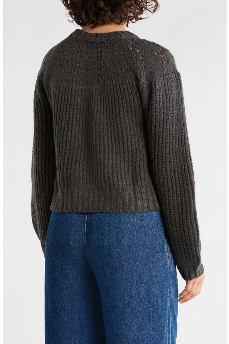 Balloon Sleeve Sweater, Alternate, color, CHARCOAL