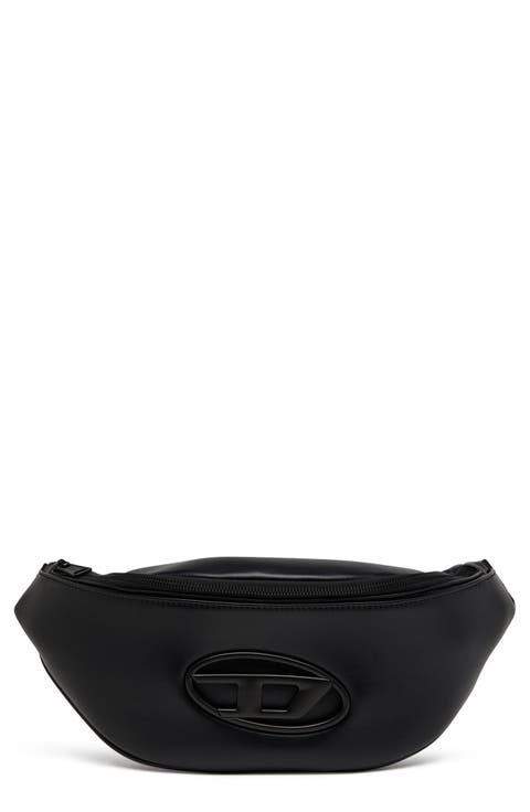 Oval D Faux Leather Belt Bag