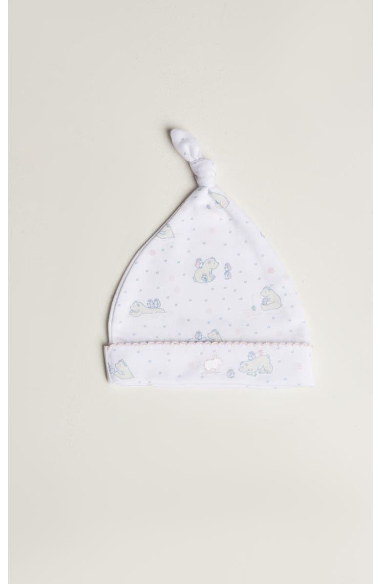 Babycottons Alaska Baby Knot Beanie for Infant, Main, color, Pink & White