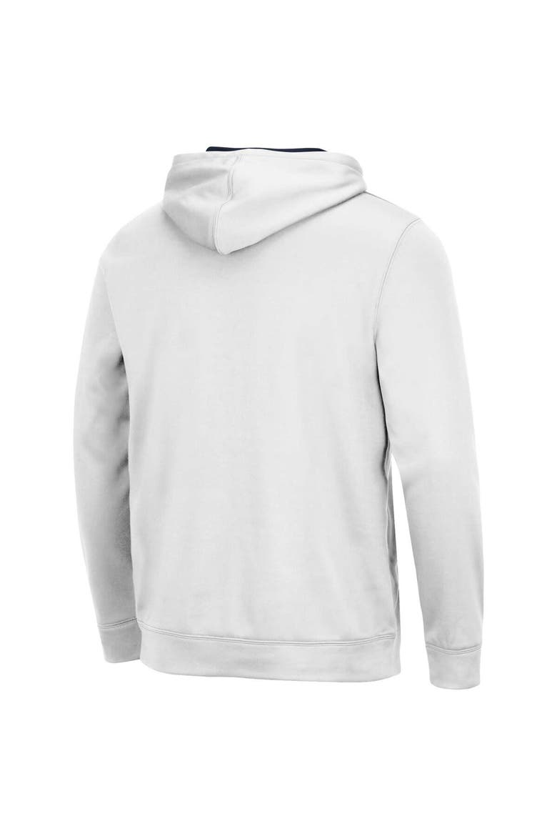 Men's Colosseum White Michigan Wolverines Resistance Pullover Hoodie, Alternate, color, White