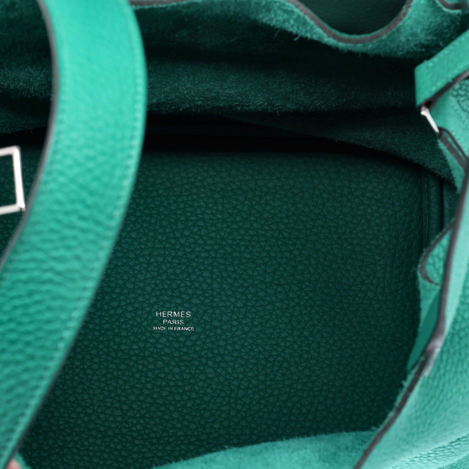 Pre-Owned Hermes Picotin Lock Bag Clemence MM, Alternate, color, Vert Verone