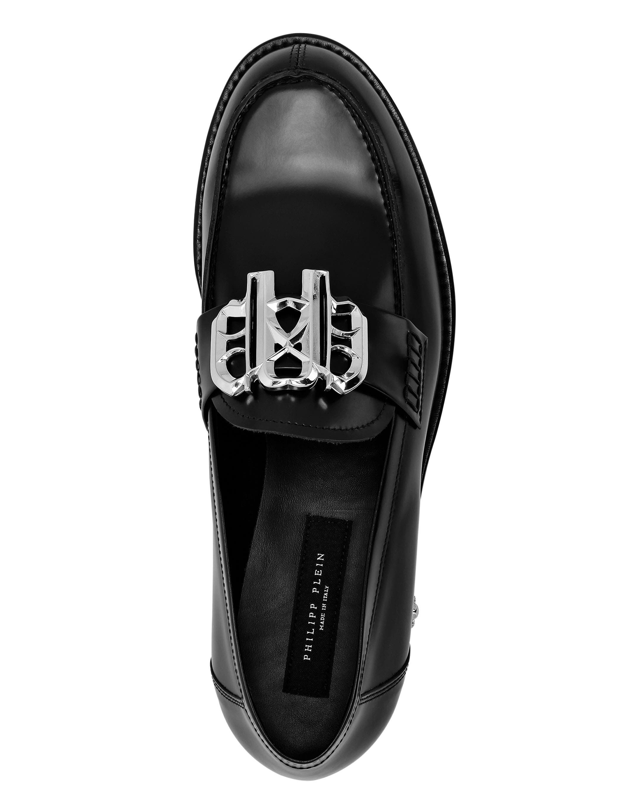 Calf Skin Leather Moccasin Unisex, Alternate, color, black