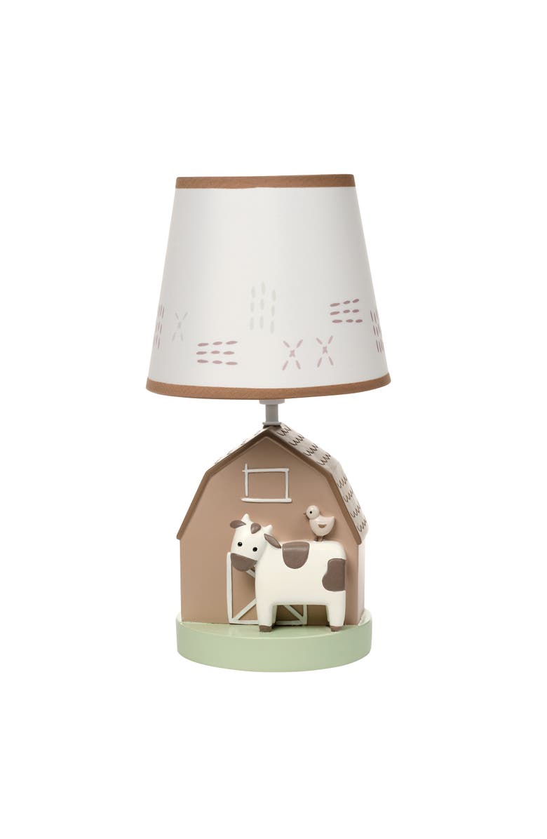 Bedtime Originals Farmyard Friends Decorative Tabletop Nursery Lamp with Shade, Main, color, Cream
