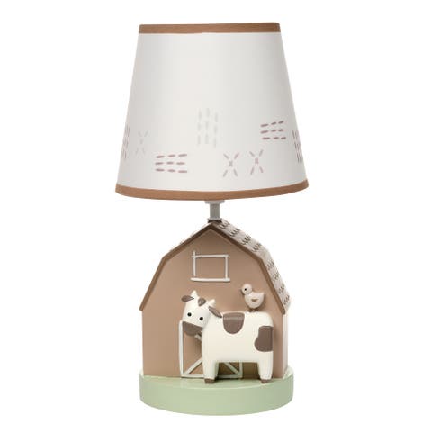 Farmyard Friends Decorative Tabletop Nursery Lamp with Shade