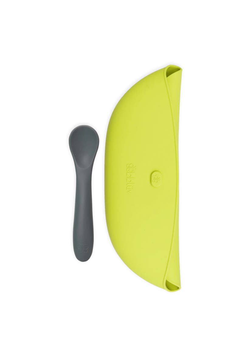 Pocket Portable Silicone Feeding Set, Alternate, color, Lime