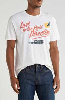 Lost in the Right Direction Cotton Graphic T-Shirt