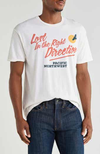 Lost in the Right Direction Cotton Graphic T-Shirt