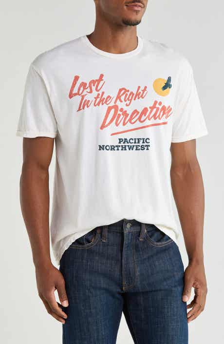 Lost in the Right Direction Cotton Graphic T-Shirt