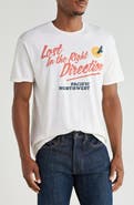 Goodie Two Sleeves Lost in the Right Direction Cotton Graphic T-Shirt