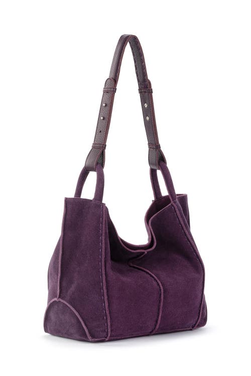 The Sak Los Feliz Medium Tote Leather Bag In Purple