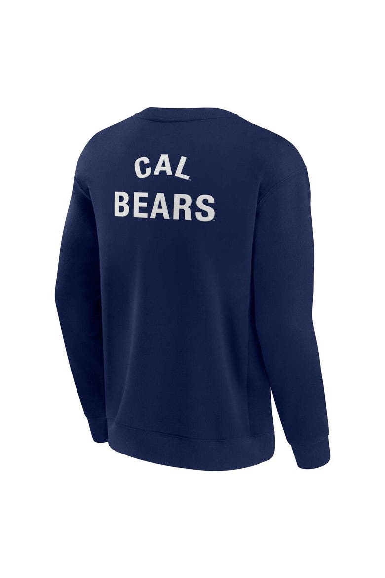 Unisex Fanatics Signature Navy Cal Bears Super Soft Pullover Crew Sweatshirt, Alternate, color, Navy