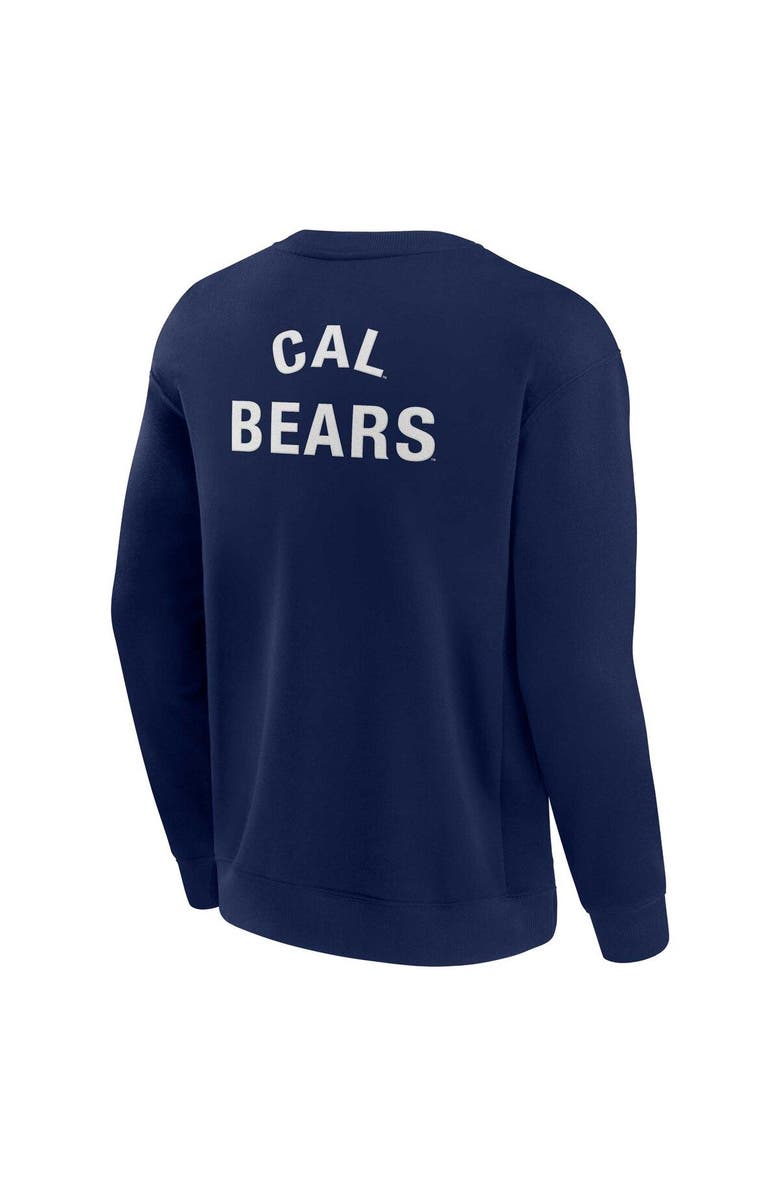 Fanatics Signature Unisex Fanatics Signature Navy Cal Bears Super Soft Pullover Crew Sweatshirt, Alternate, color, Navy