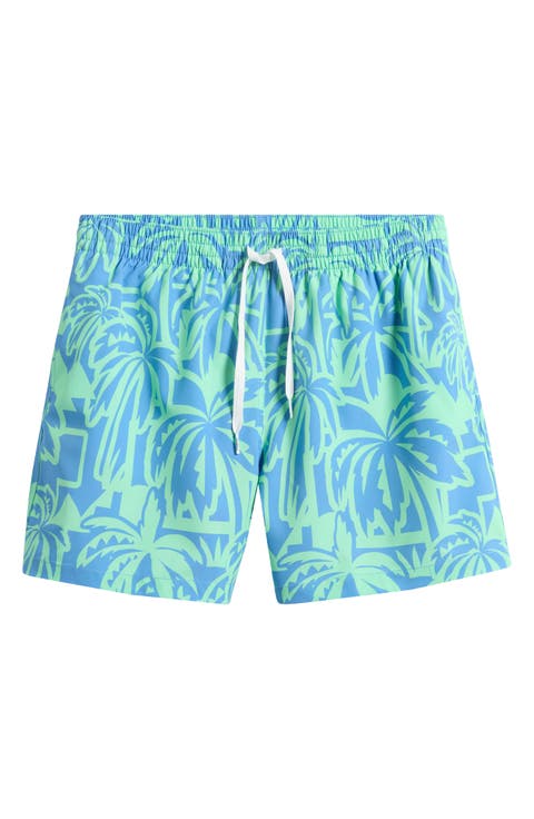 The Frond Farwells Palm Tree Print 5.5-Inch Swim Trunks
