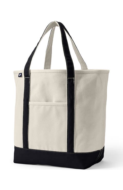 Open Top Canvas Tote Bag
