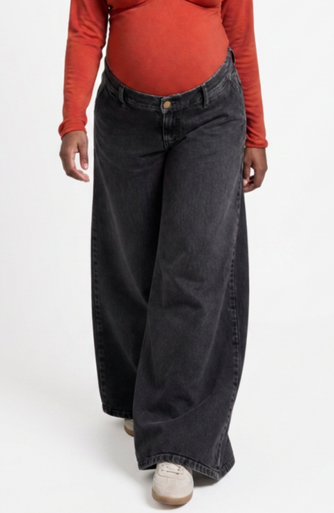 Maternity Superwide Leg Jeans Rodeo