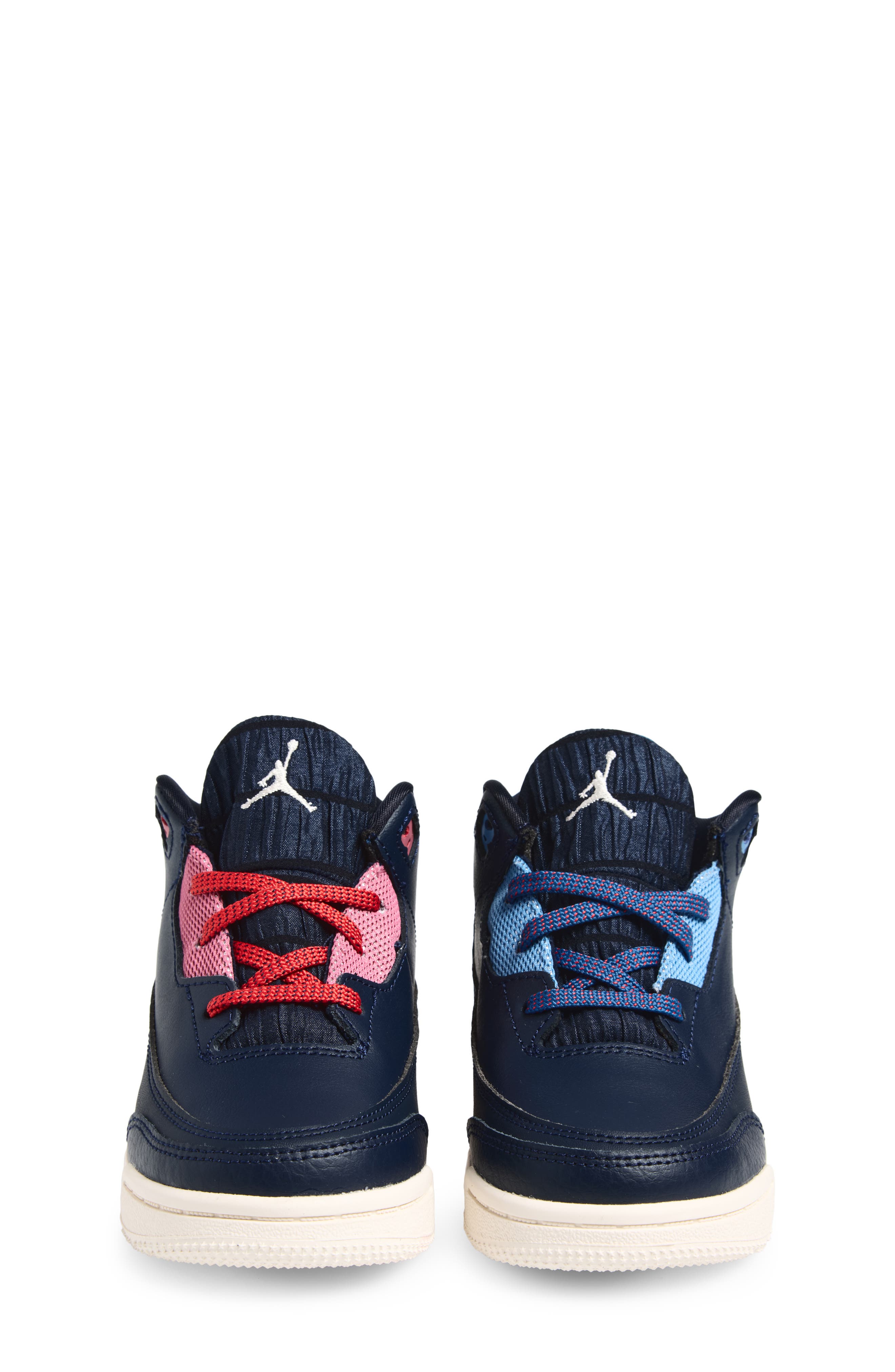 Kids' Jordan 3 Retro Sneaker, Alternate, color, OBSIDIAN/ TRACK RED/ CHALK