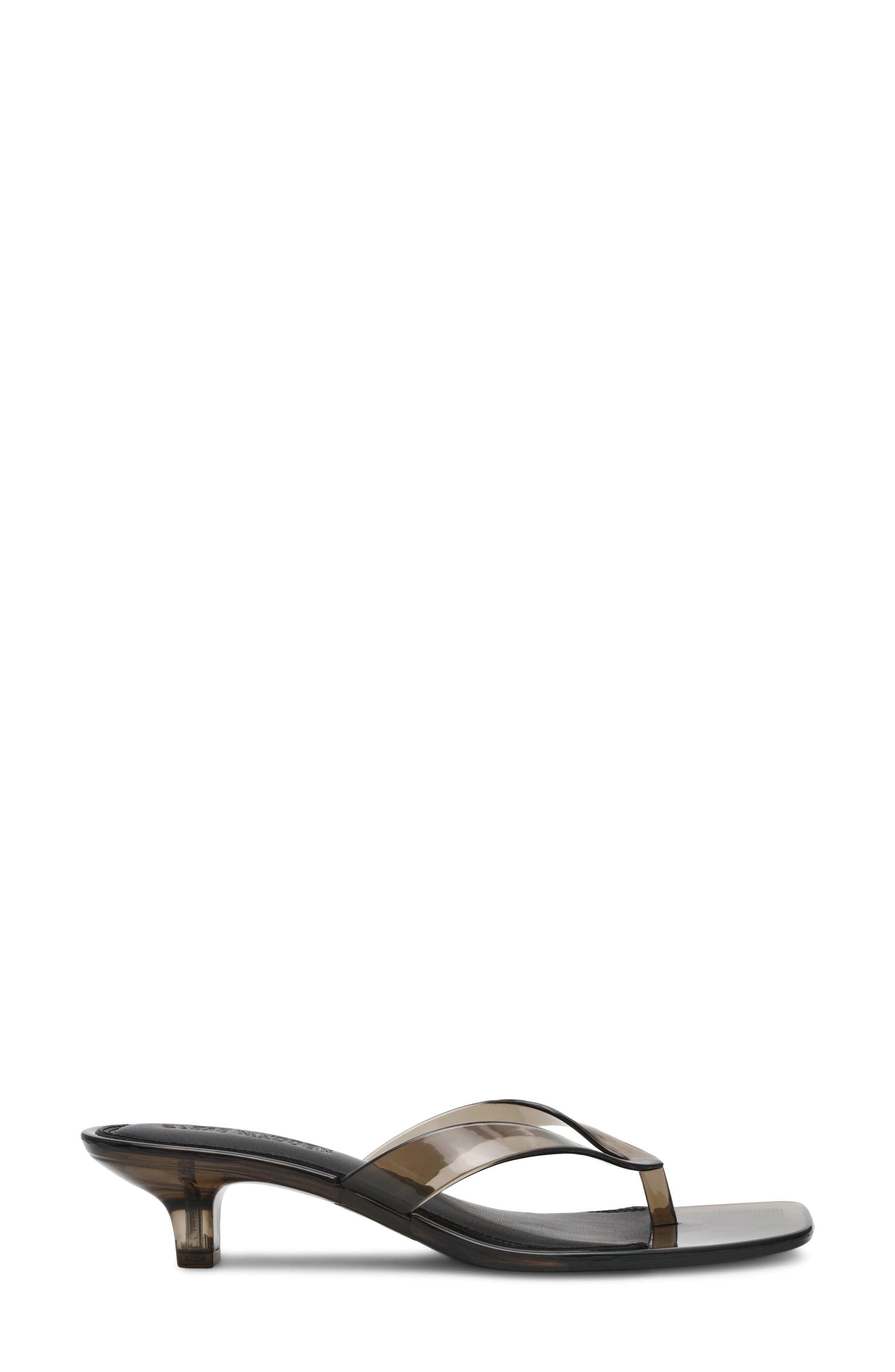 Steve Madden Tracie Kitten Heel Flip Flop, Alternate, color, Smoke