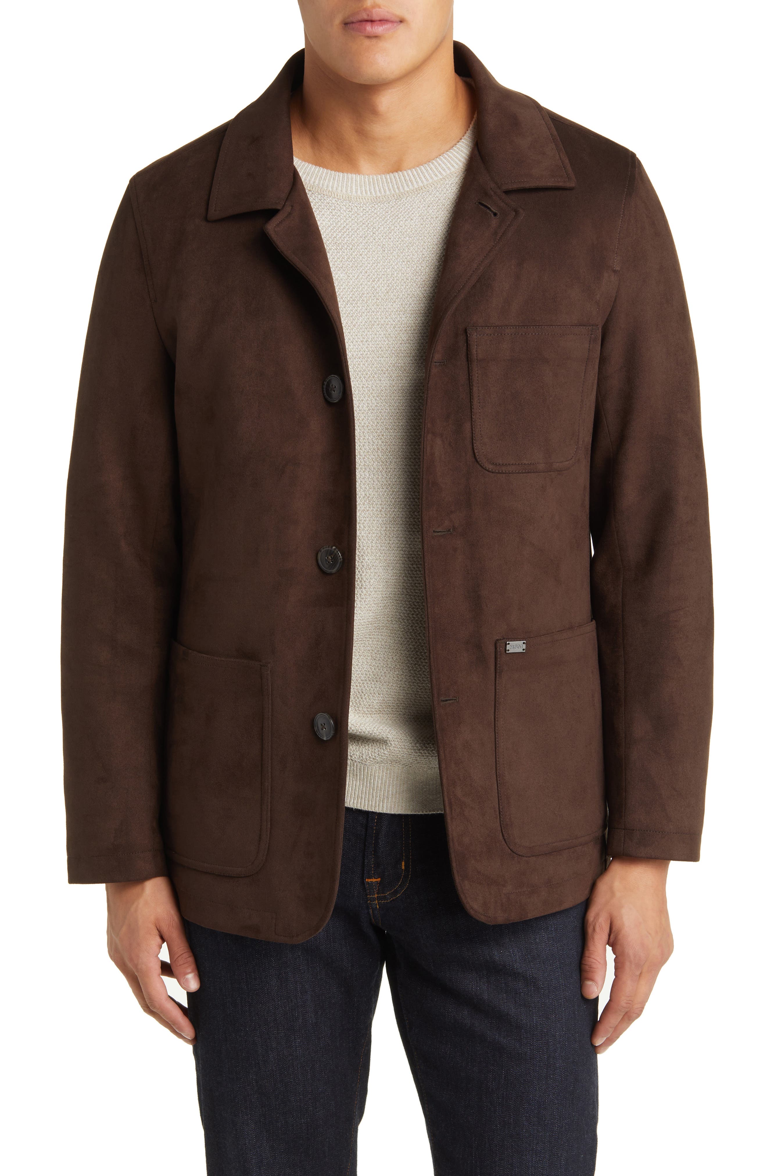 Hart Schaffner Marx Edgartown Faux Suede Chore Jacket (Men) | Nordstromrack