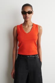 COS Cotton V-neck Tank Top