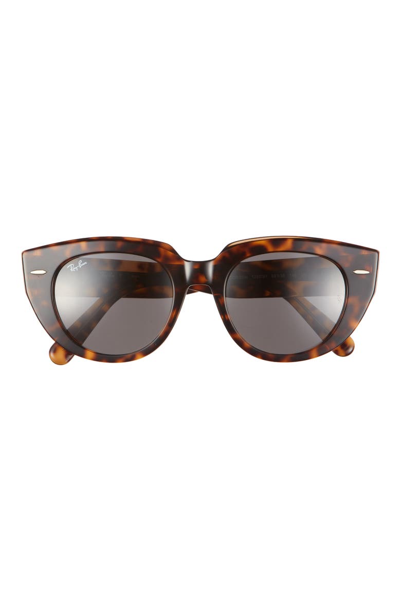 52mm Square Sunglasses, Main, color, BROWN/ DARK GREY