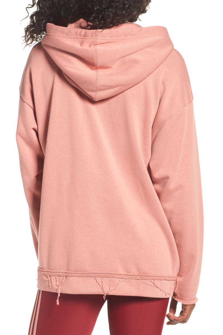 Originals Trefoil Hoodie, Alternate, color, RAW PINK