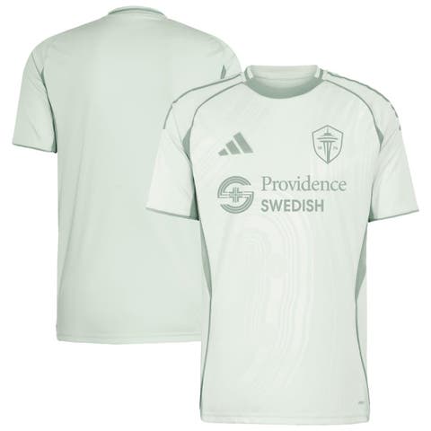 Men's adidas Light Green Seattle Sounders FC 2025 One Planet Pre-Match Top