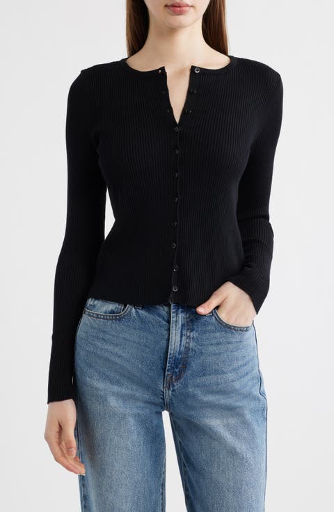 Rib Cardigan