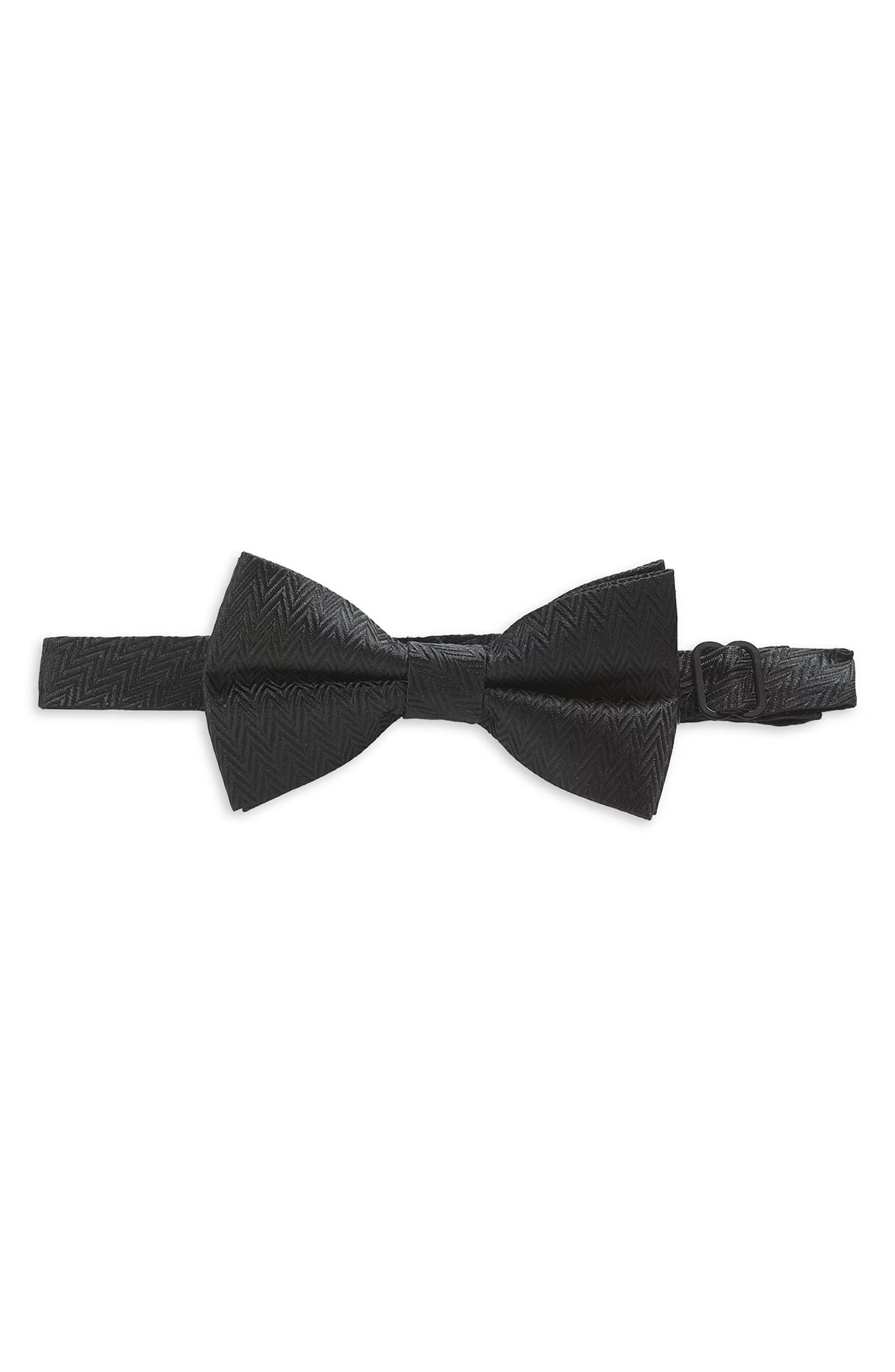 KARL LAGERFELD Chevron Pre-Tied Bow Tie