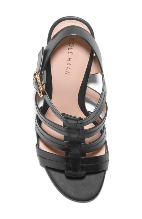 Cole Haan Josie Fisherman Sandal In Black Leather