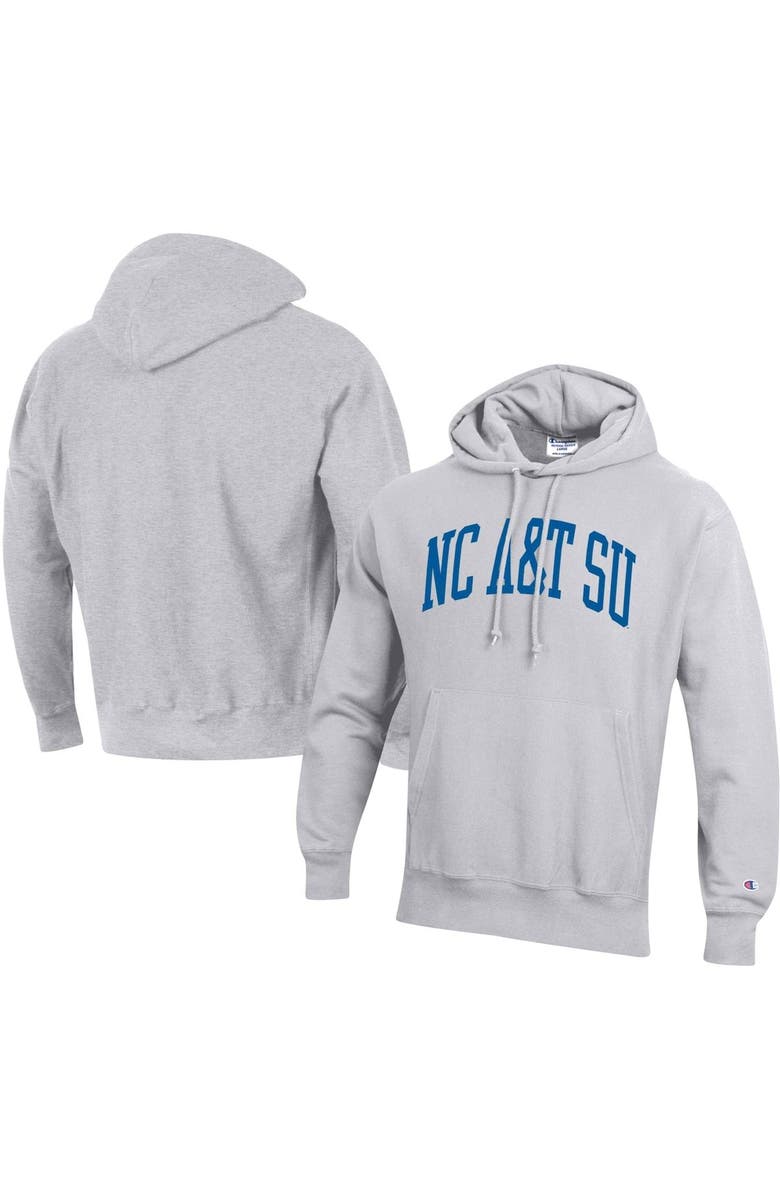 Champion Men's Champion Gray North Carolina A&T Aggies Tall Arch Pullover Hoodie, Main, color, Gray