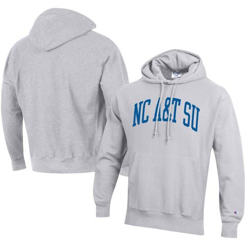 Men's Champion Gray North Carolina A&T Aggies Tall Arch Pullover Hoodie