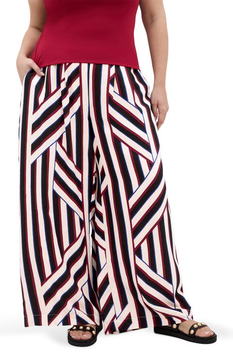 Haylee Striped Wide Leg Pants
