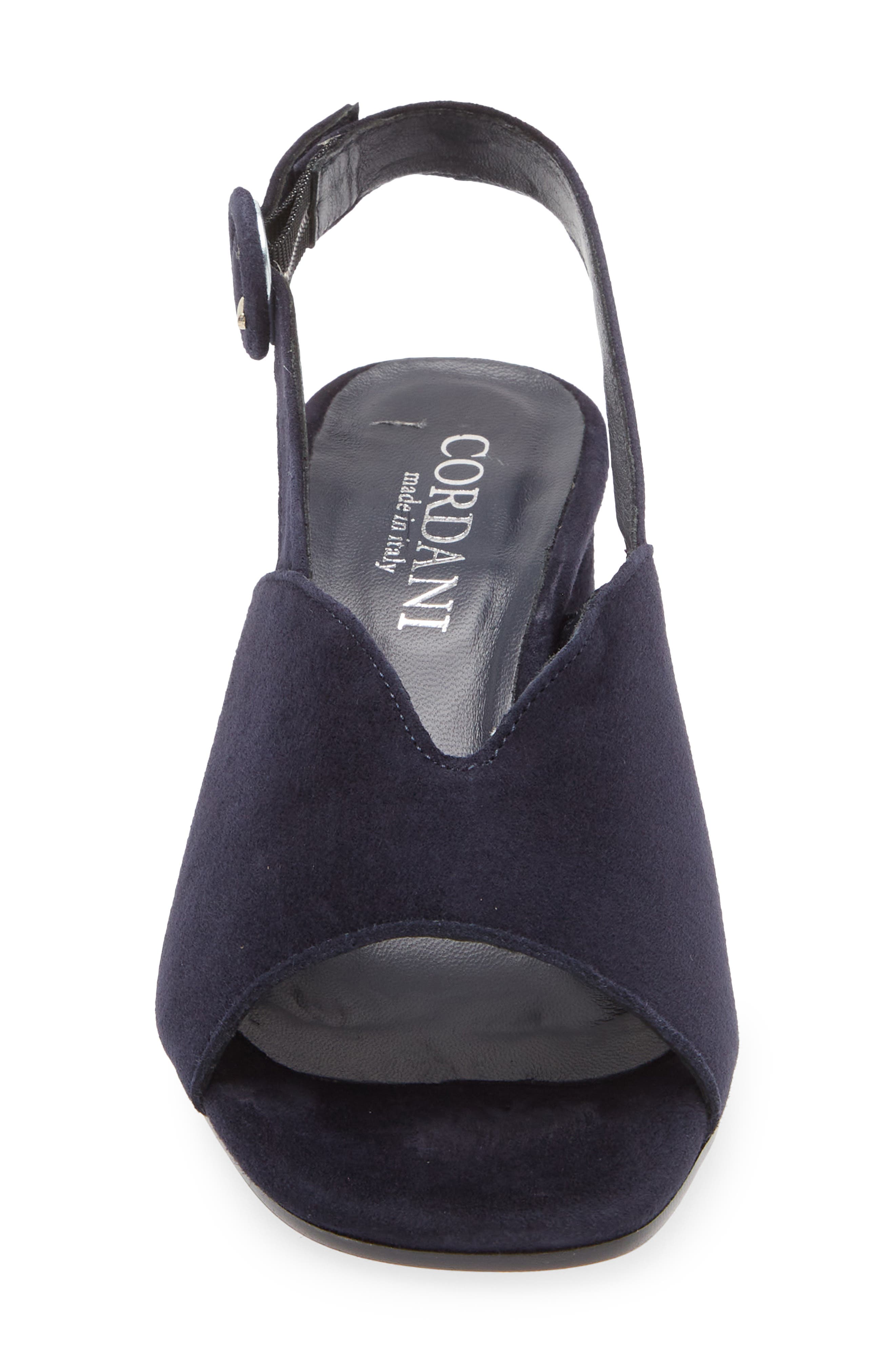 Pollette Slingback Sandal, Alternate, color, NAVY SUEDE