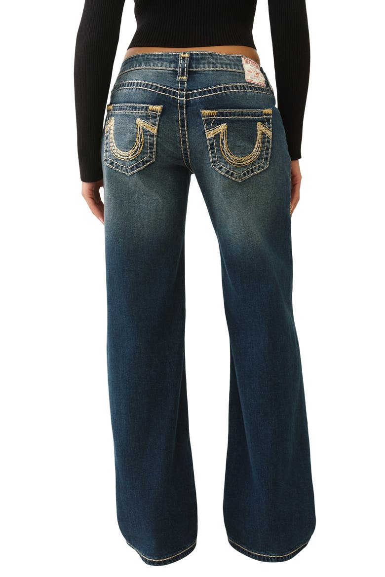 Bobbi Metallic Thread Detail Wide Leg Baggy Jeans, Alternate, color, SPARKLE GLOW
