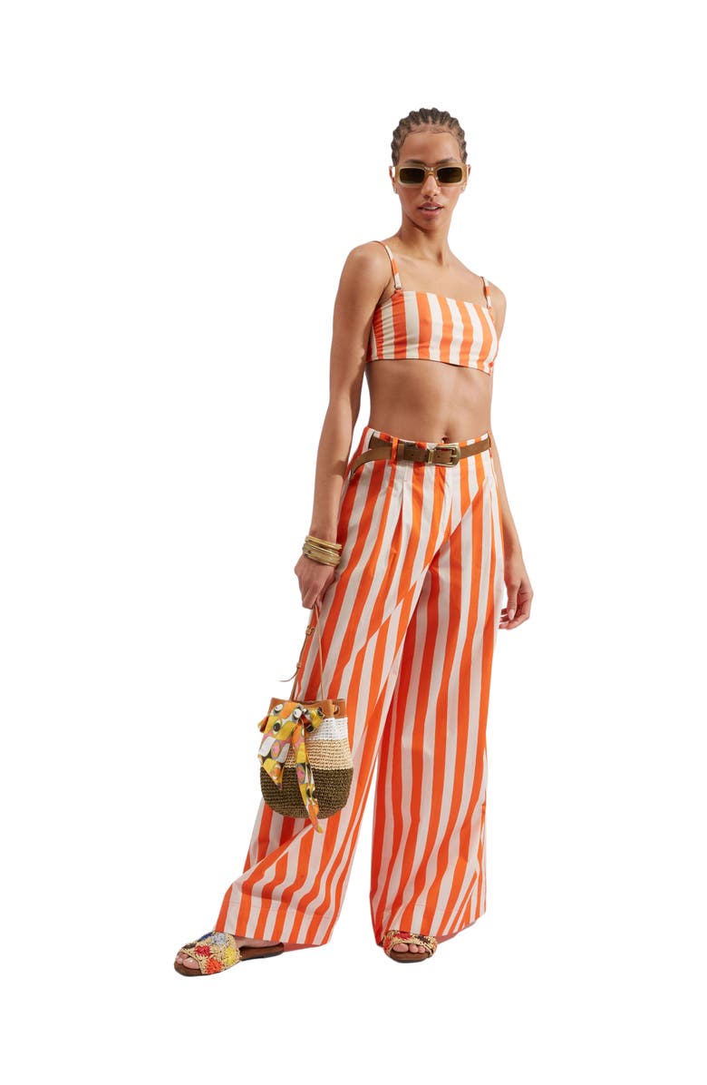 La DoubleJ Crisp Pants Riviera Orange, Main, color, 