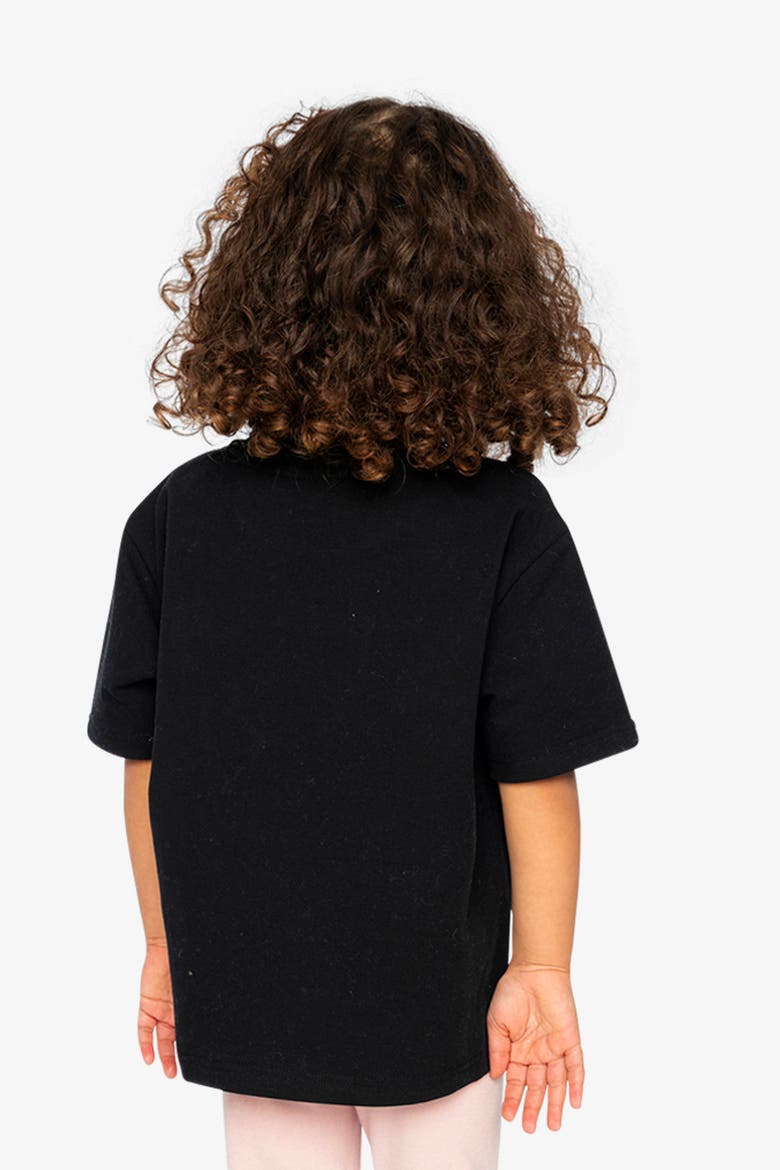 Heavy Jersey Crew Neck Wide Short Sleeve T-Shirt, Alternate, color, Black